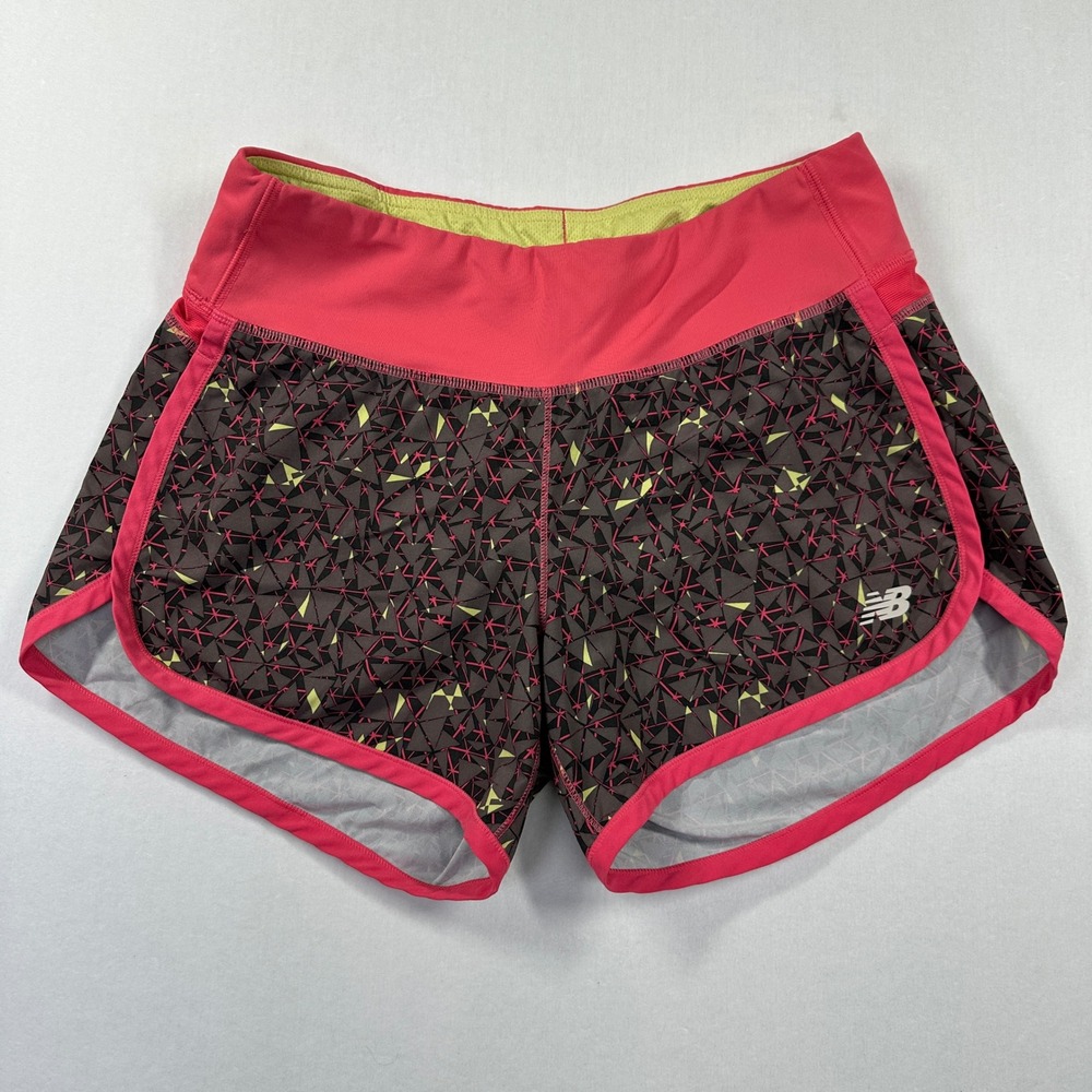 New Balance Chaser Running Shorts 4" Women's Medium Brief Liner Lightening‎ Dry